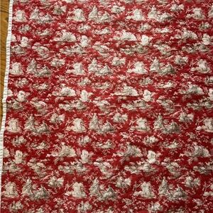 Red Toile Lap/Crib Quilt